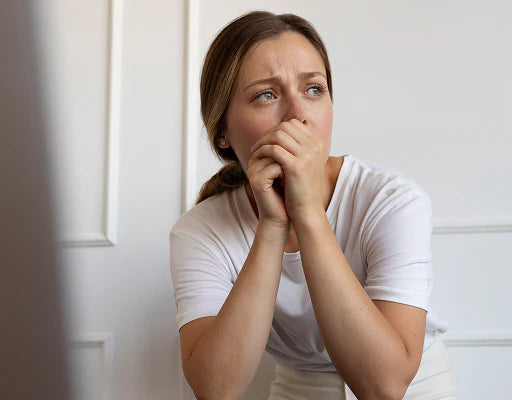 You feel anxious and on edge for no clear reason, even on quiet, uneventful days.