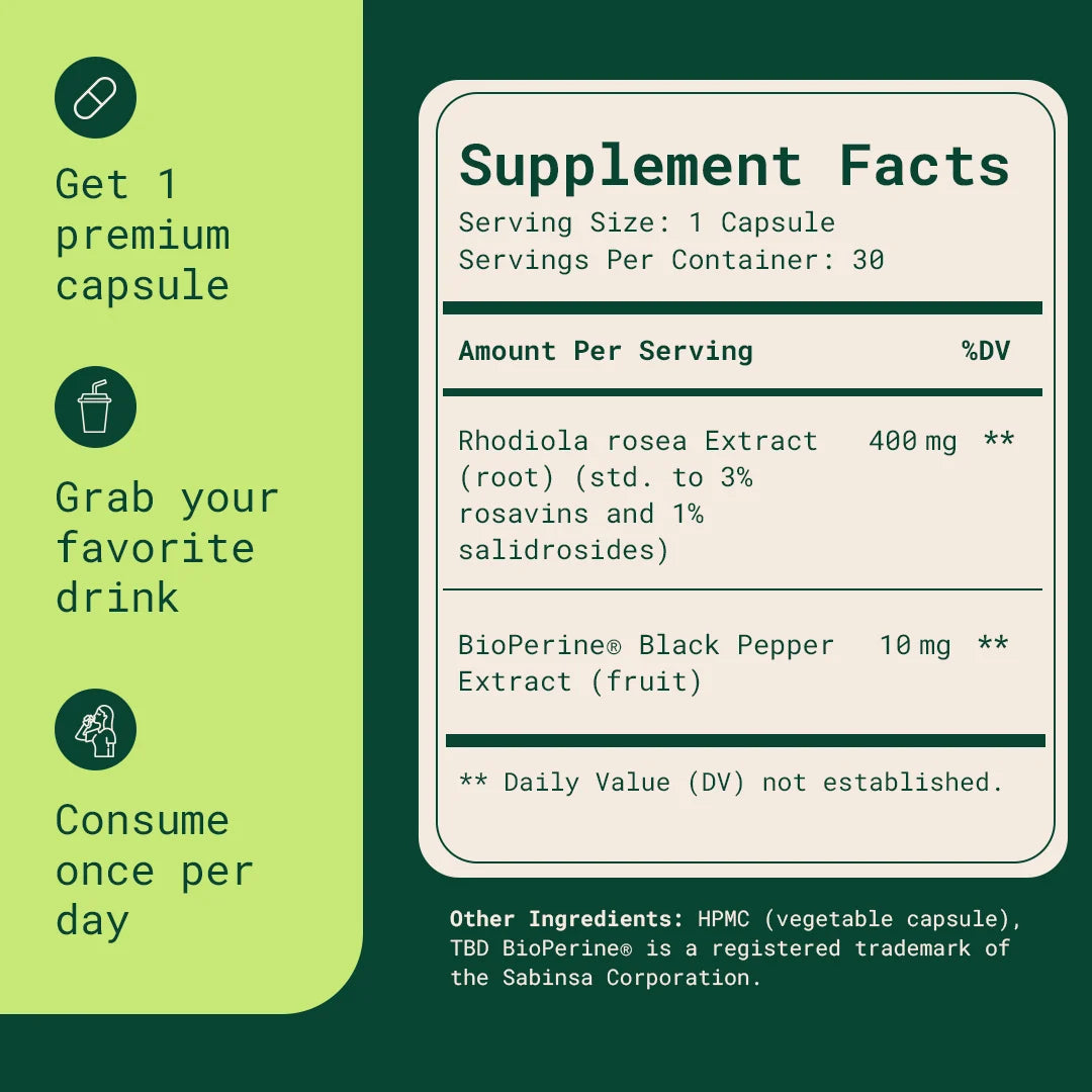 Rhodiola Rosea - Natural Adaptogen